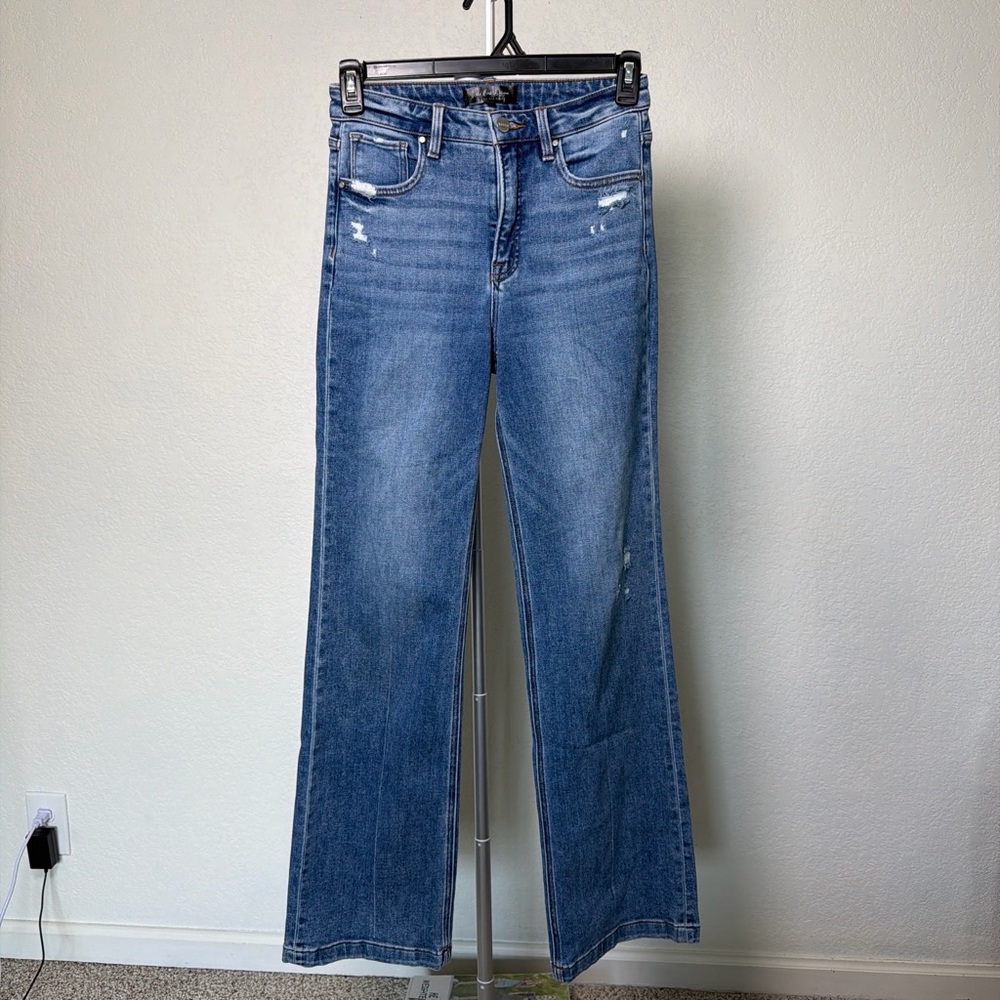 Risen Jeans High-Rise Boot Cut Jeans in Blue